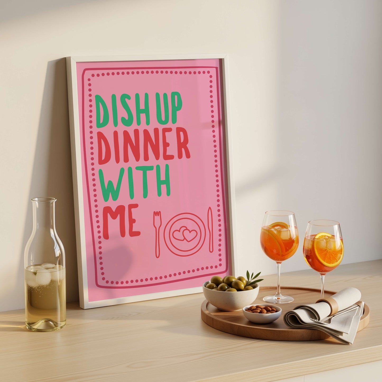 Dish Up Dinner With Me Print