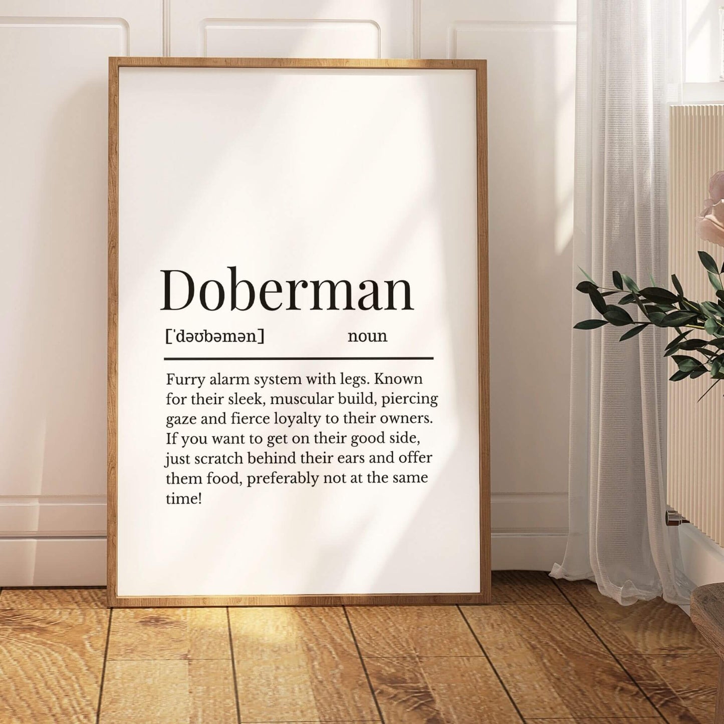 Doberman Definition Print