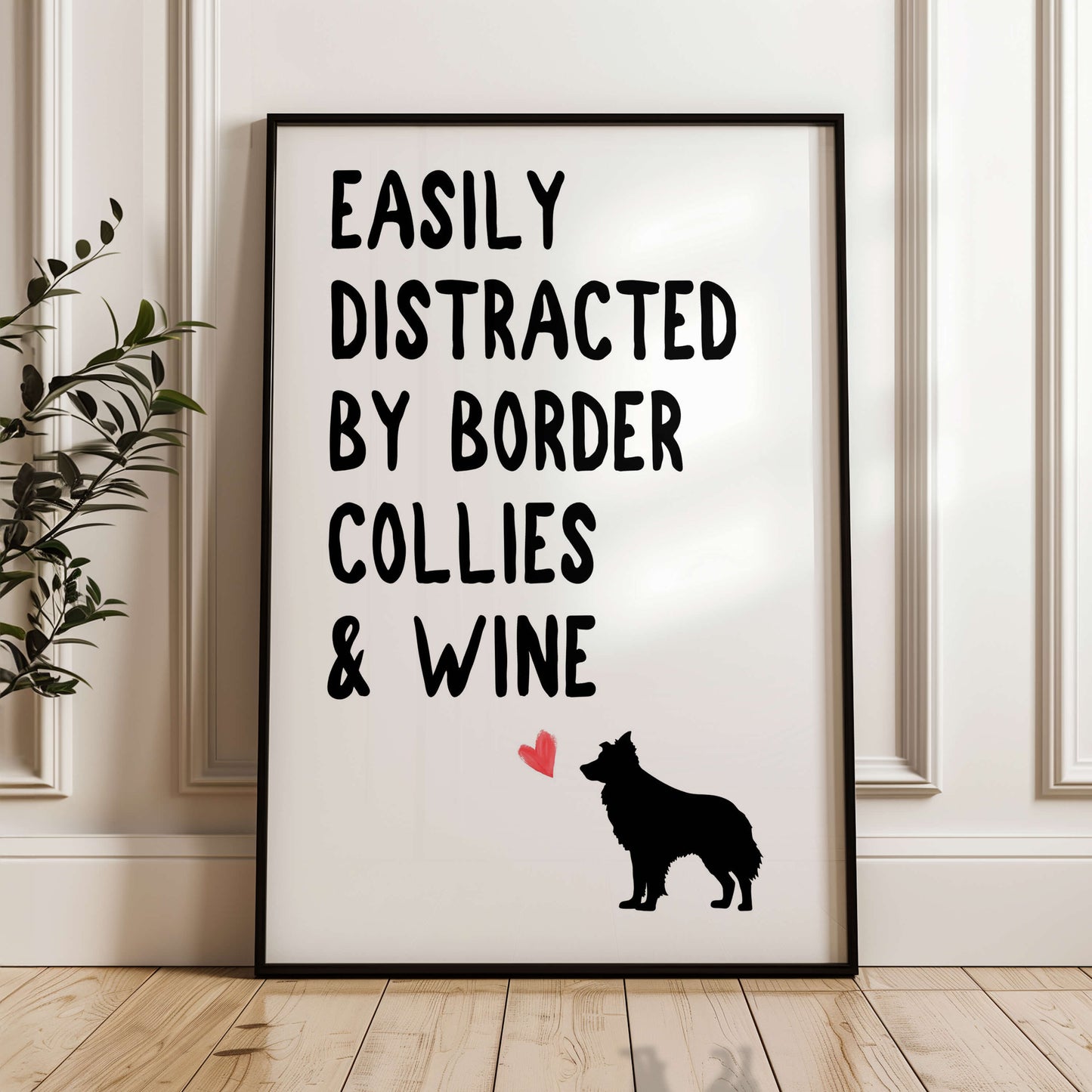 Easily Distracted By Border Collies and Wine