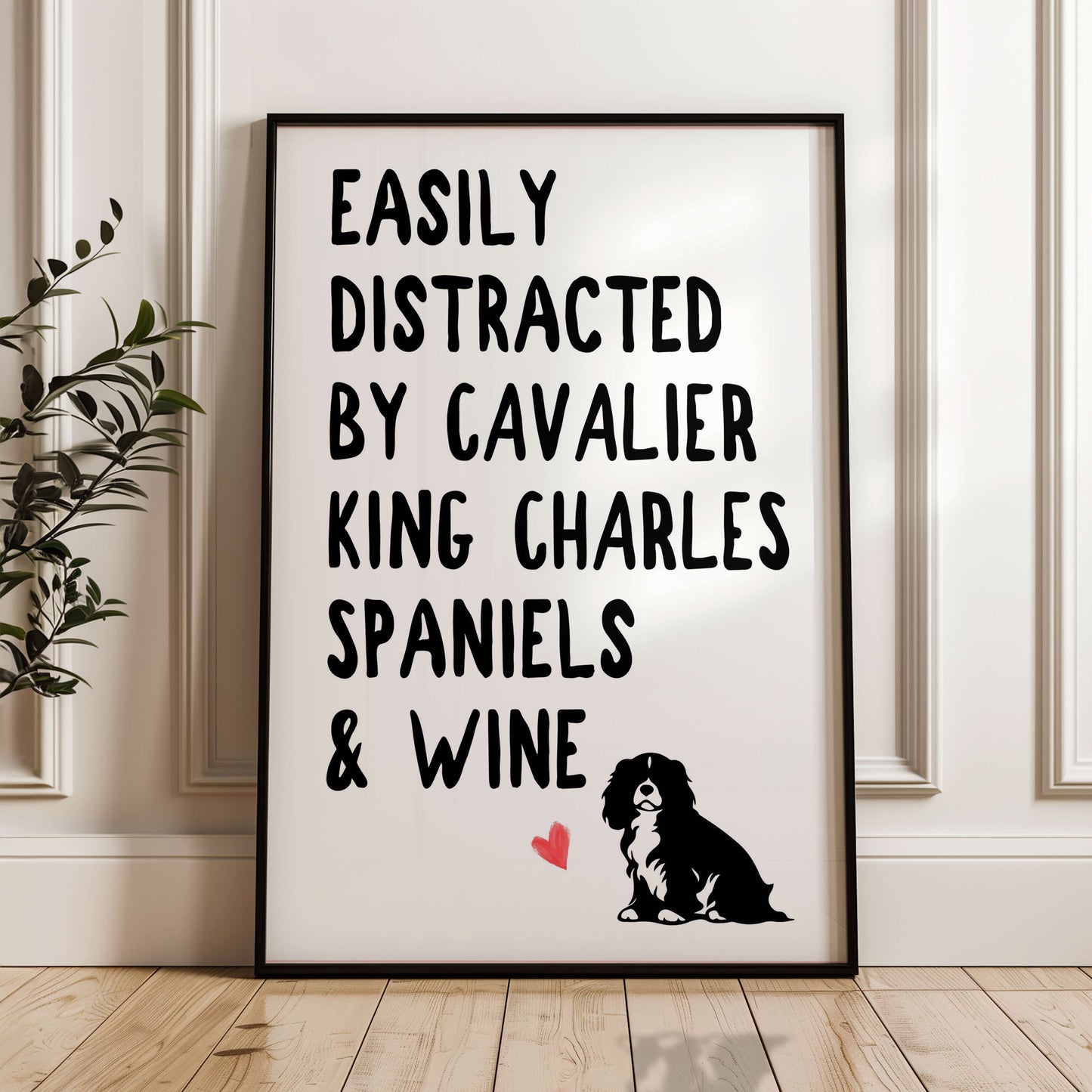 Easily Distracted By Cavalier King Charles Spaniels and Wine