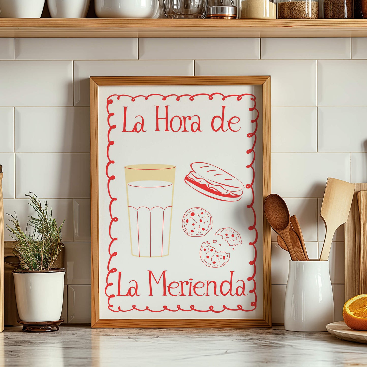 La Hora de La Merienda Spanish Print