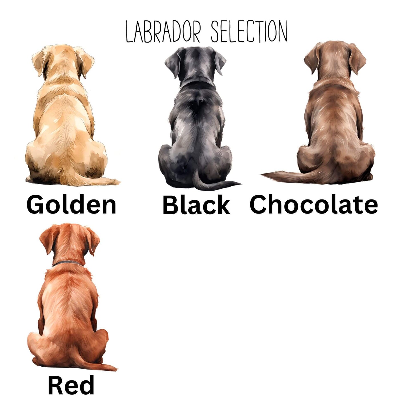 Happiness Starts with A Labrador or Two Print