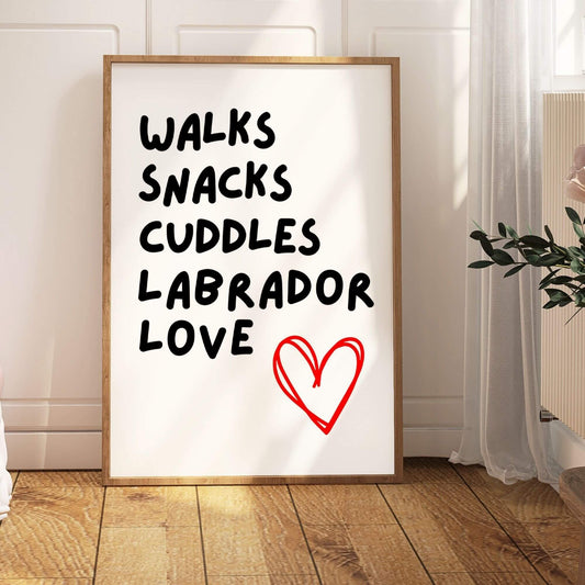 Labrador Love Print