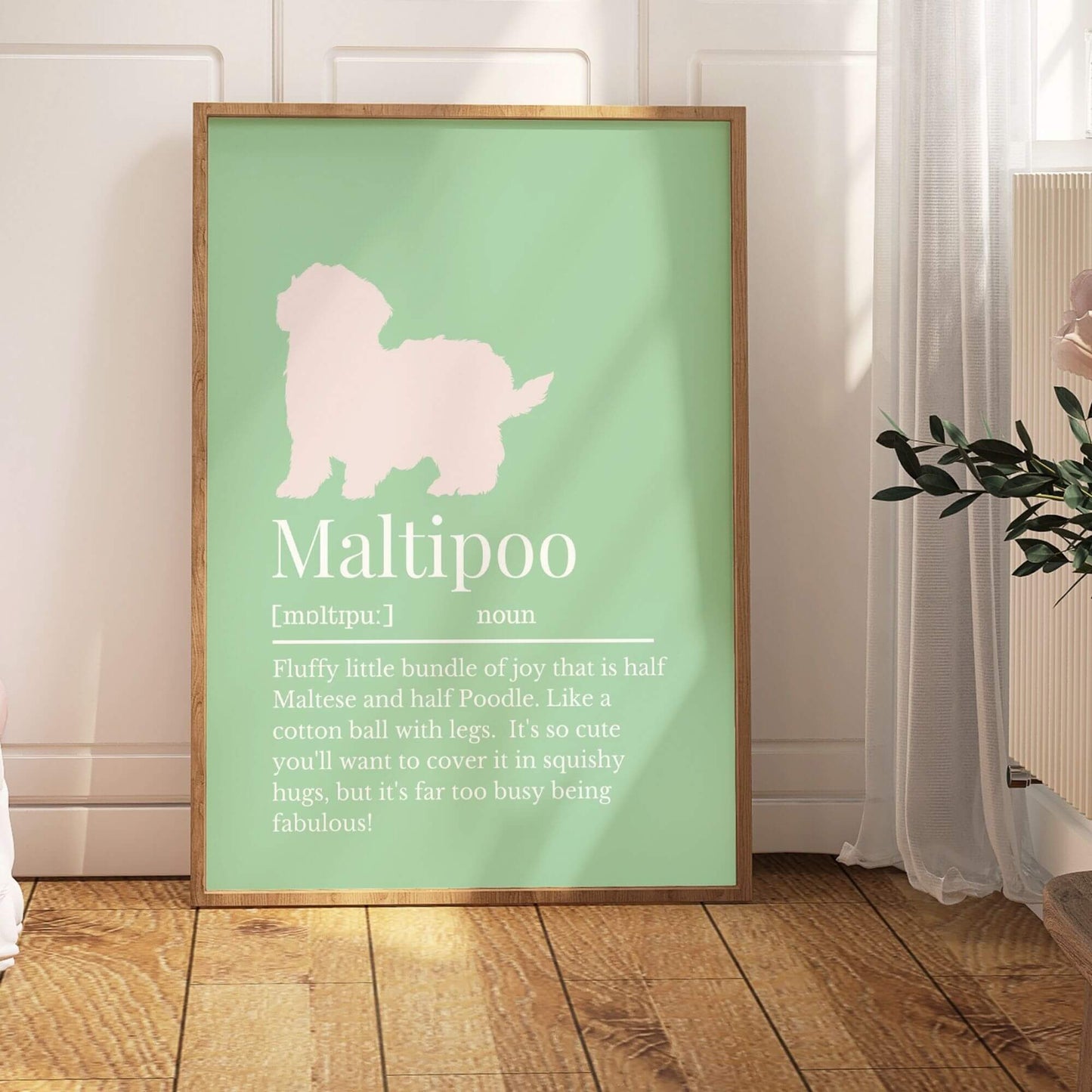 Coloured Maltipoo Definition Print