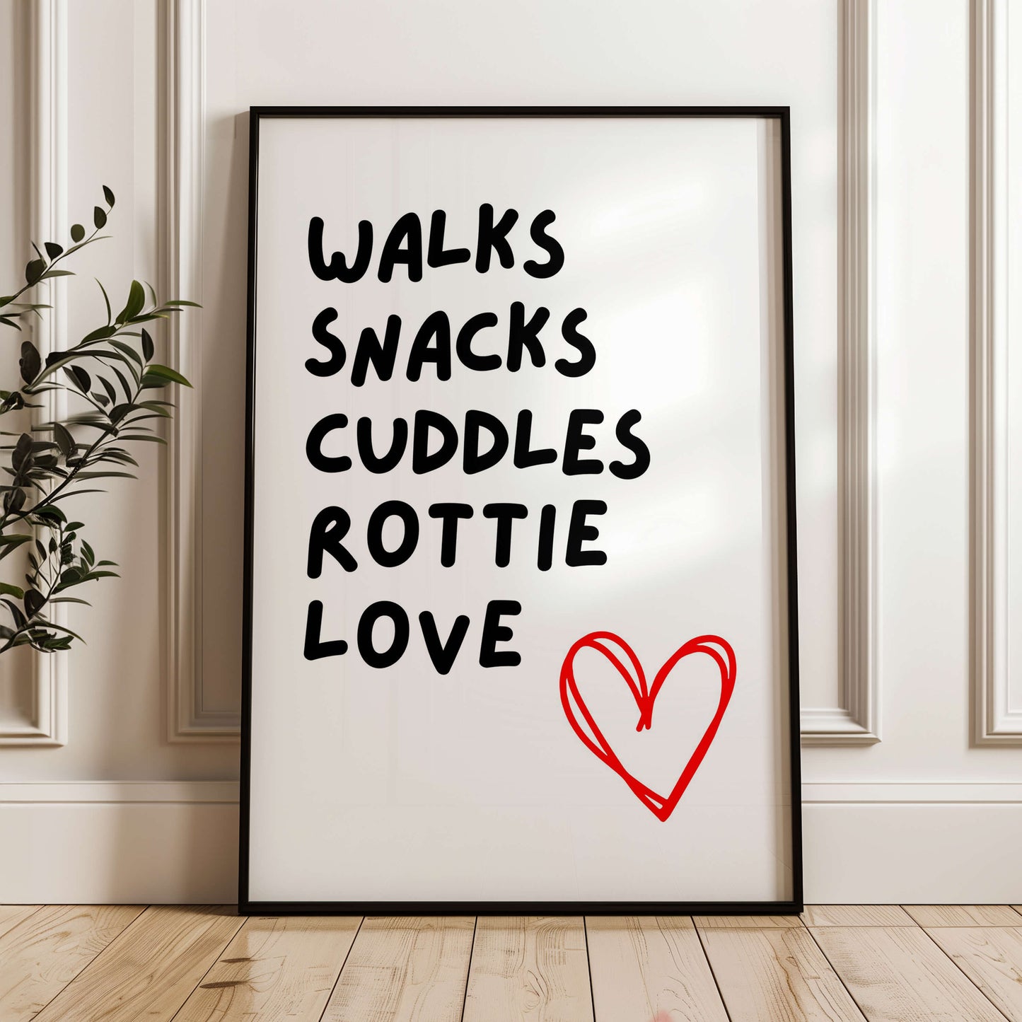 Rottie Love Print
