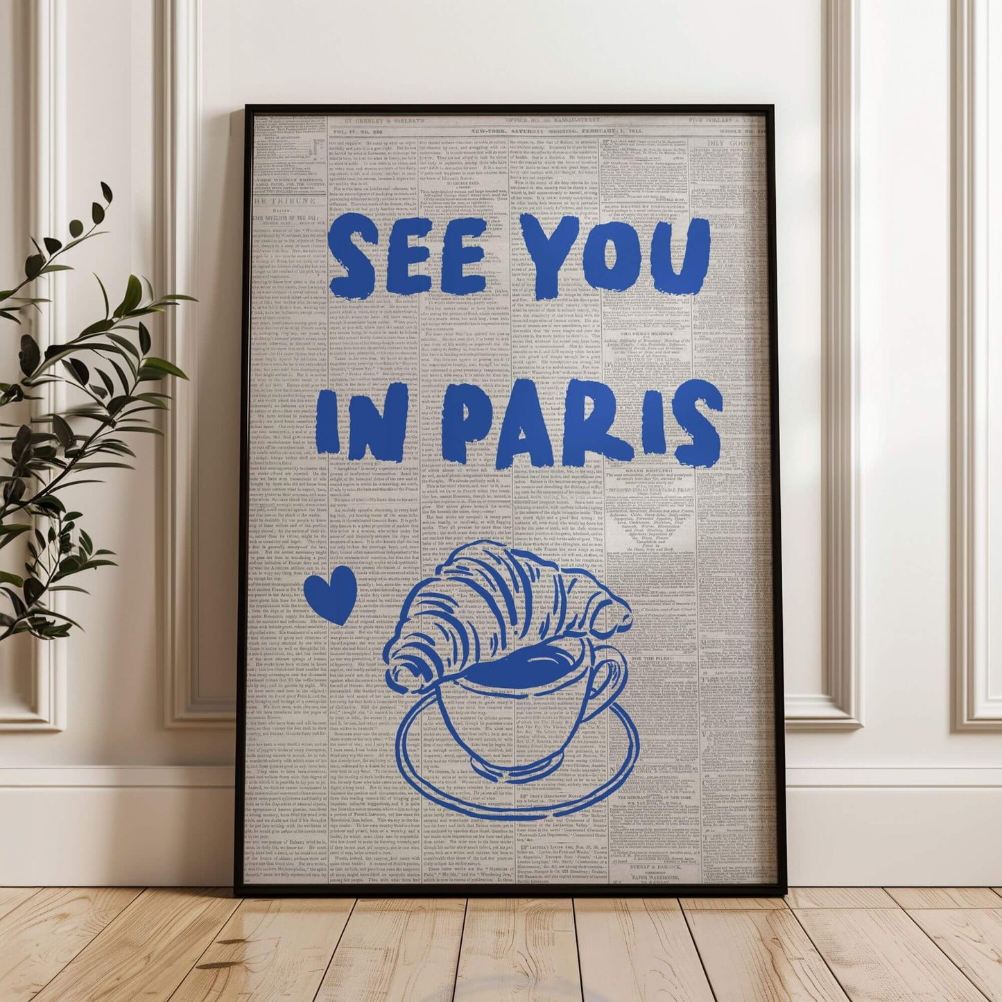 See You In Paris Print