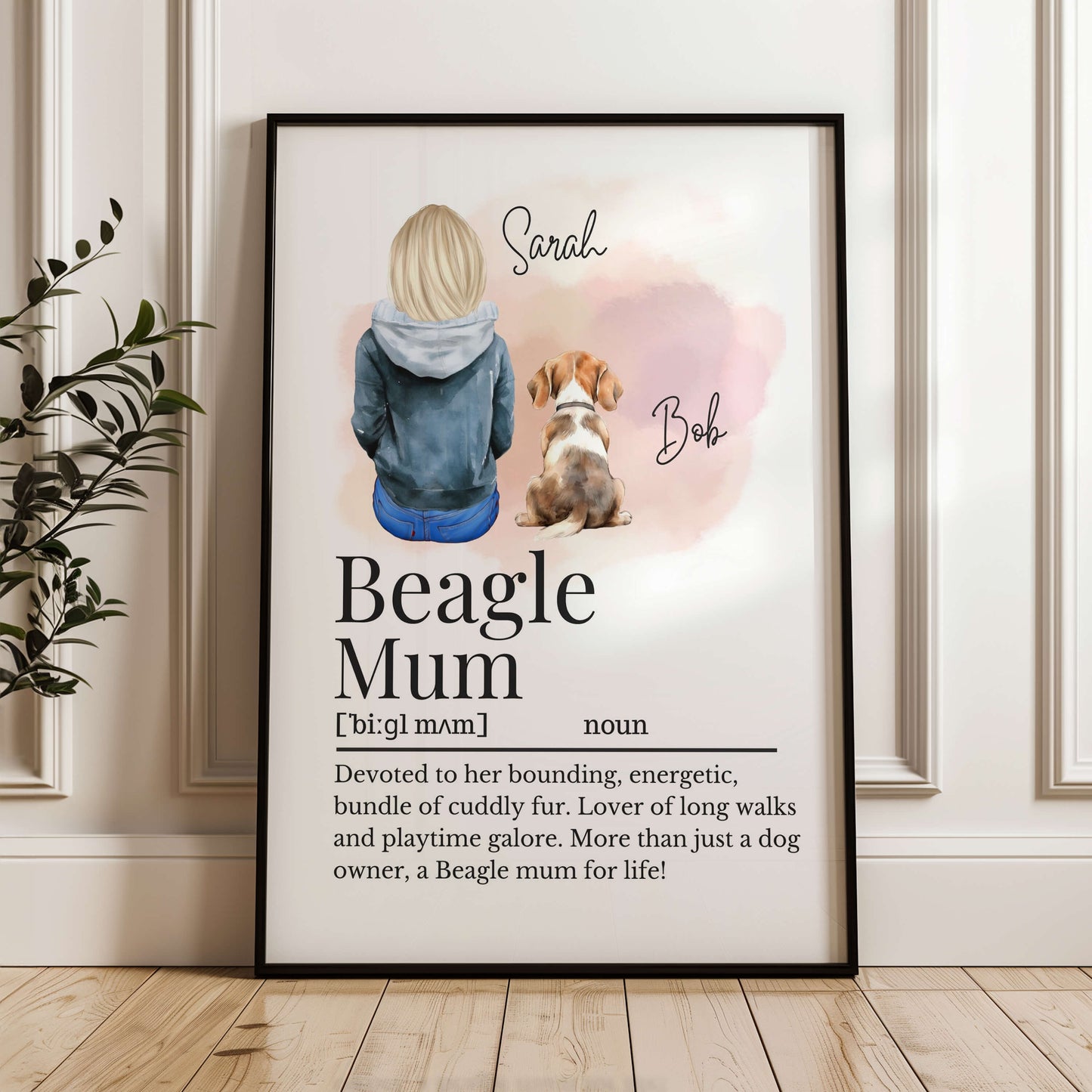 Beagle Mum Definition Print