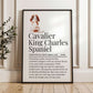 Illustrated Cavalier King Charles Spaniel Definition Print