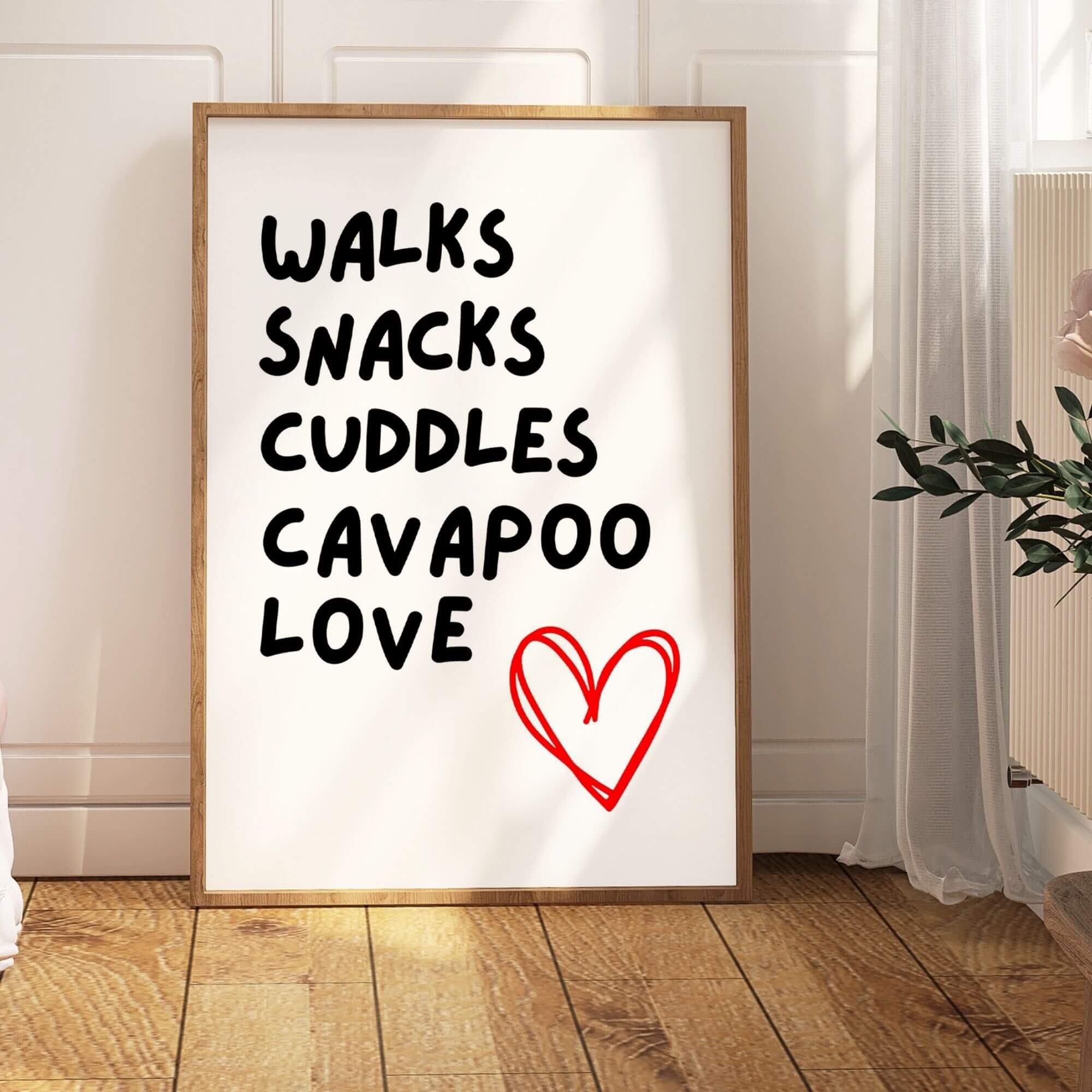 Cavapoo Love Print – Definitive Prints