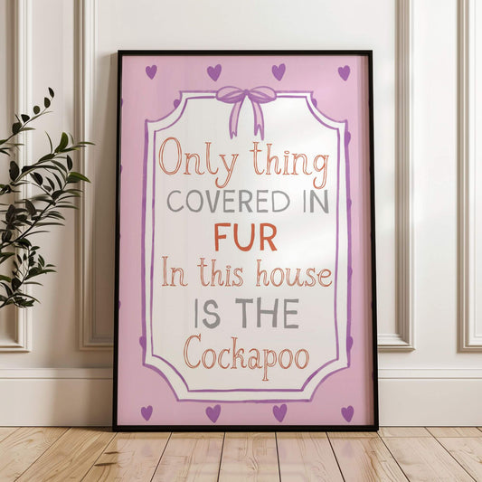 Cockapoo Fur Print