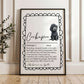 Illustrated Personalised Cockapoo Definition Print