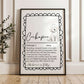 Illustrated Personalised Cockapoo Definition Print