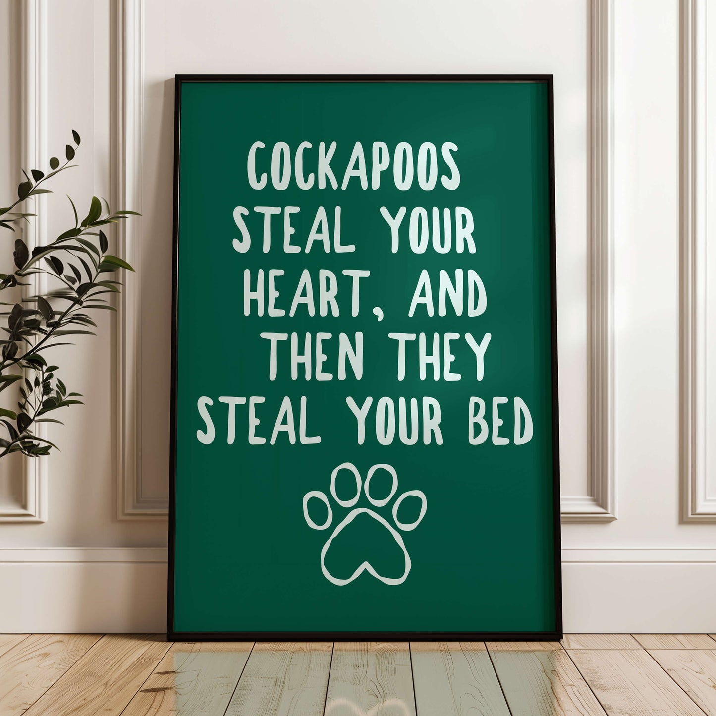 Cockapoos Steal Your Heart Wall Print