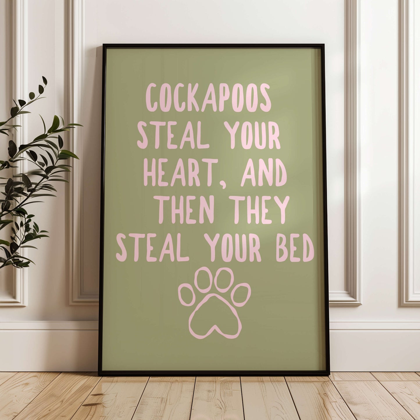 Cockapoos Steal Your Heart Wall Print
