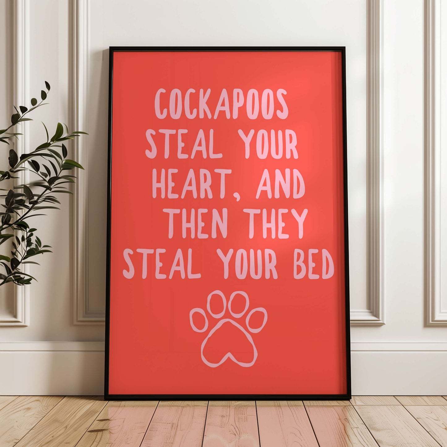 Cockapoos Steal Your Heart Wall Print