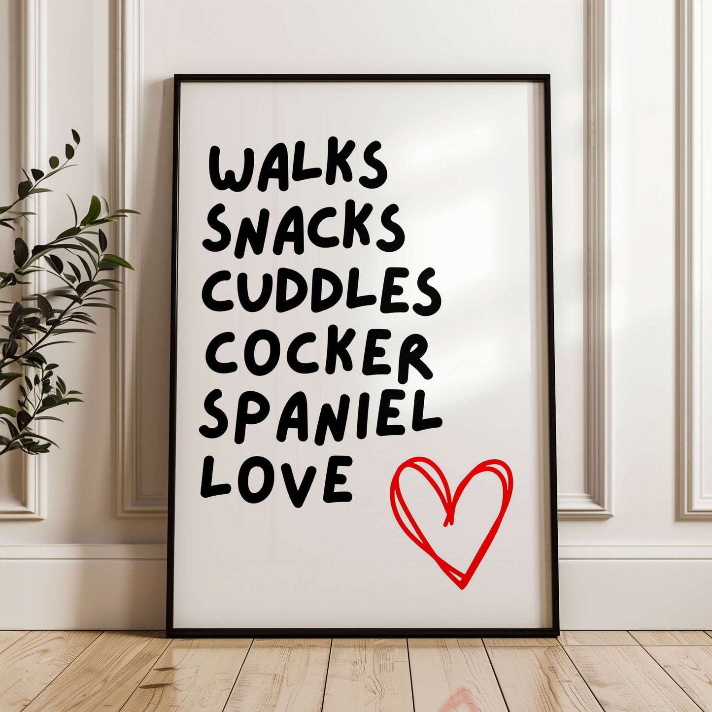 Cocker Spaniel Love Print