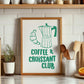 Coffee and Croissant Club Print