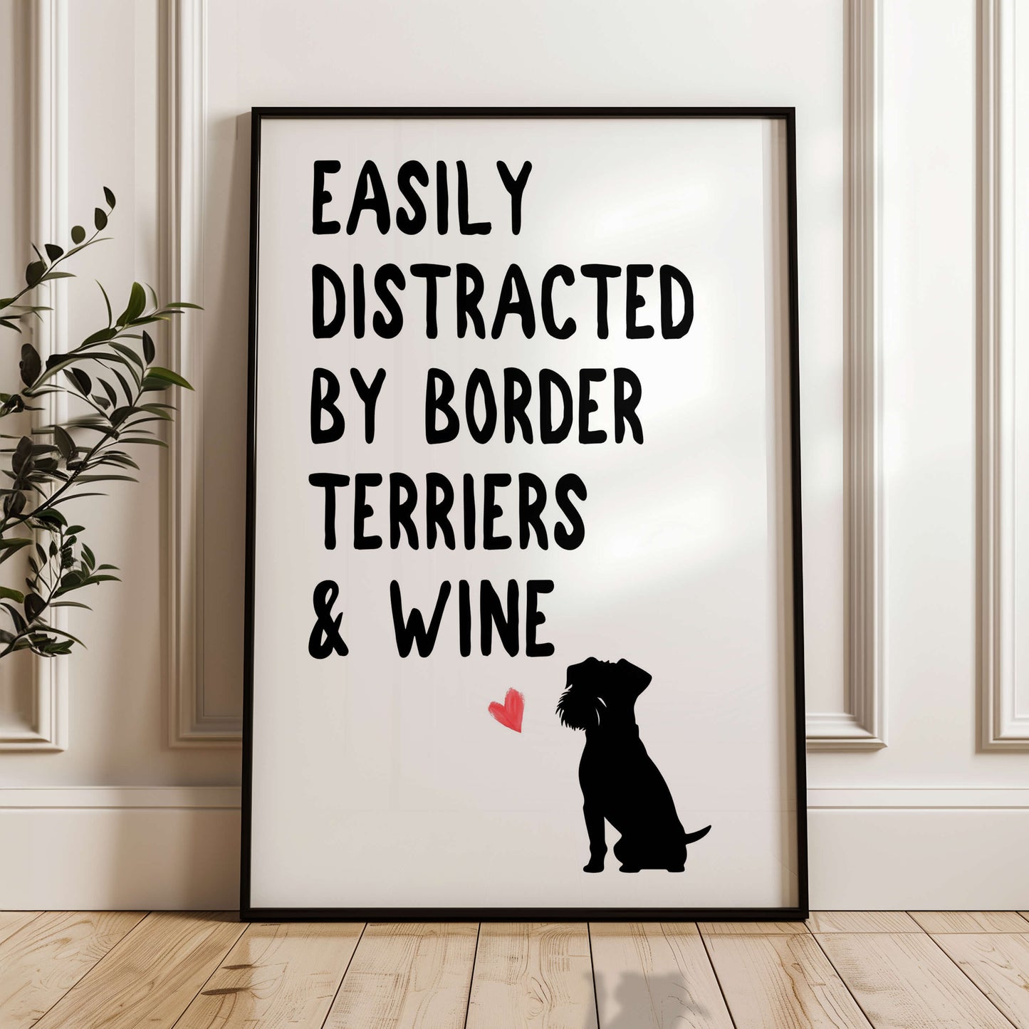 Easily Distracted By Border Terriers and Wine