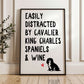 Easily Distracted By Cavalier King Charles Spaniels and Wine