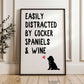 Easily Distracted By Cocker Spaniels and Wine