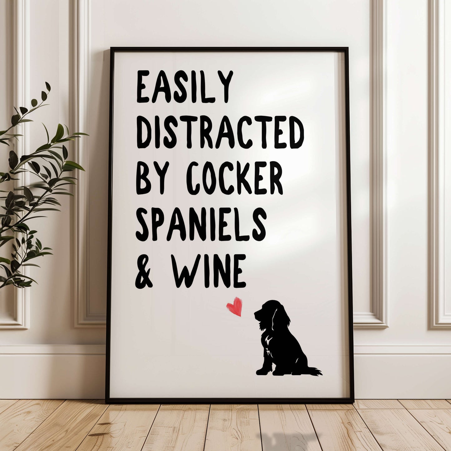Easily Distracted By Cocker Spaniels and Wine