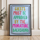 Guests Must be Approved by the Miniature Dachshund Print