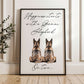 Happiness Starts with A German Shepherd or Two Print