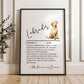 Illustrated Personalised Labrador Definition Print