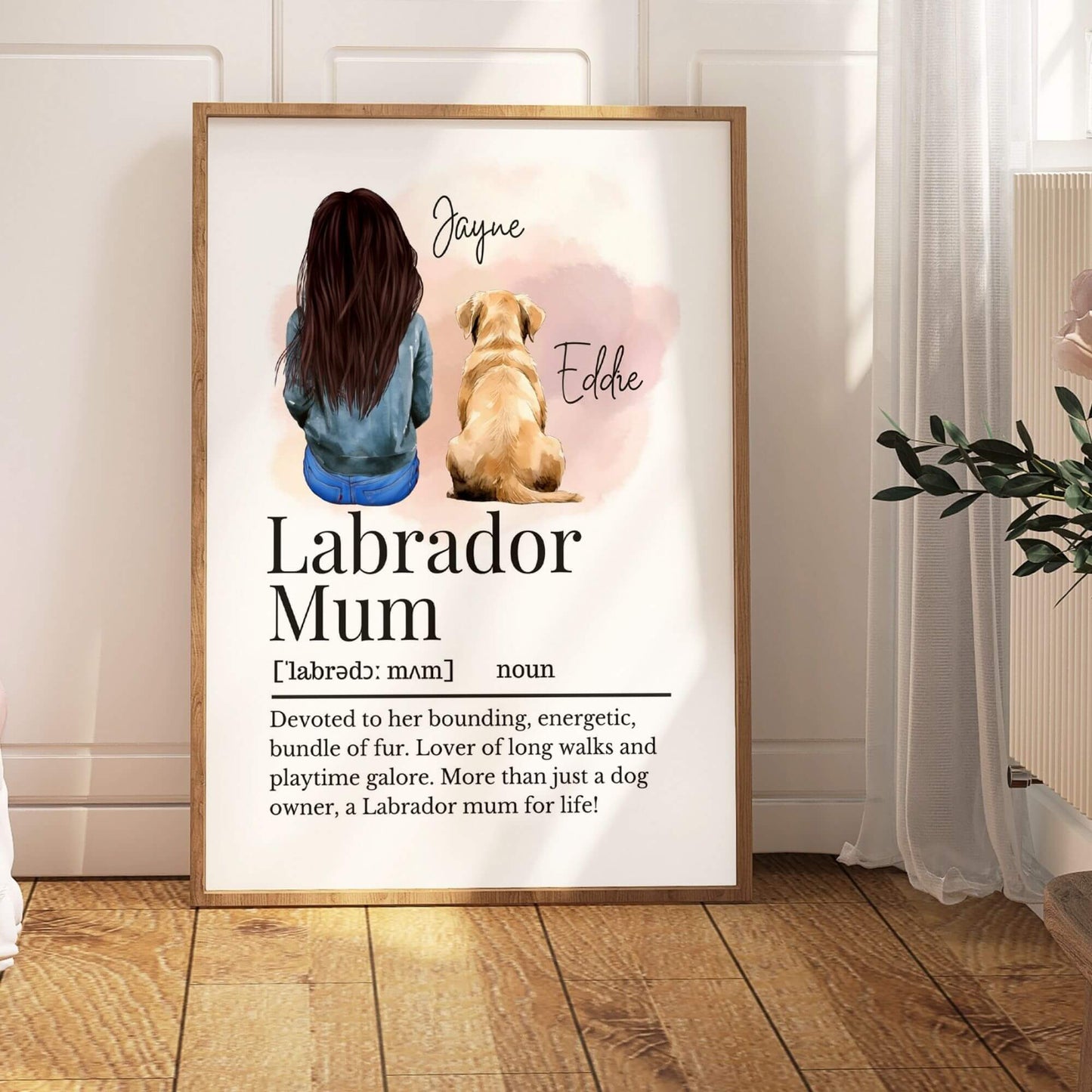 Labrador Mum Definition Print