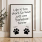 Life is Too Short to Have Just One Yorkshire Terrier Print