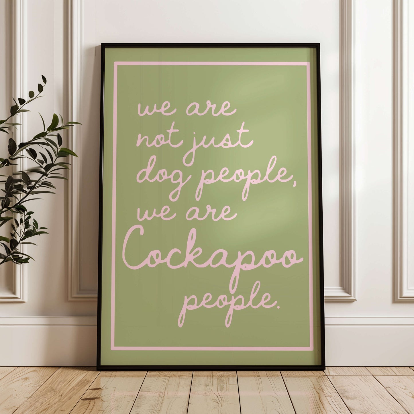 We are Cockapoo People Print