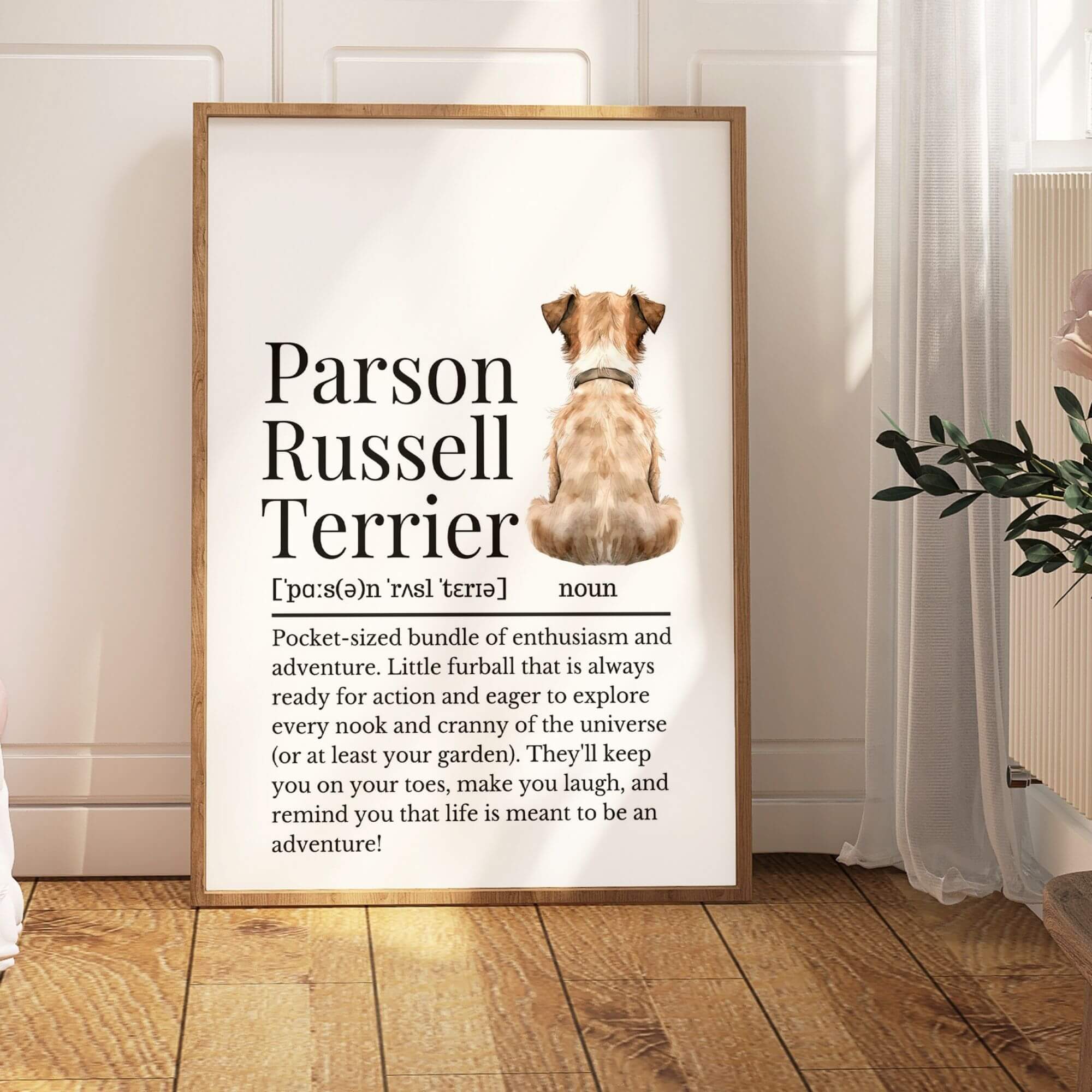 Parson Translation Illustrated Parson Terrier Definition Print – Definitive Prints