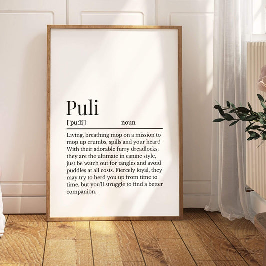 Puli Definition Print