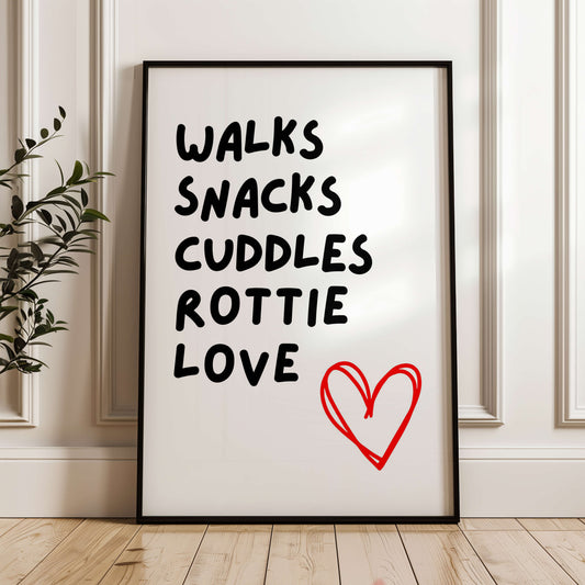 Rottie Love Print