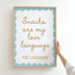 Funny Labrador Snack Wall Print
