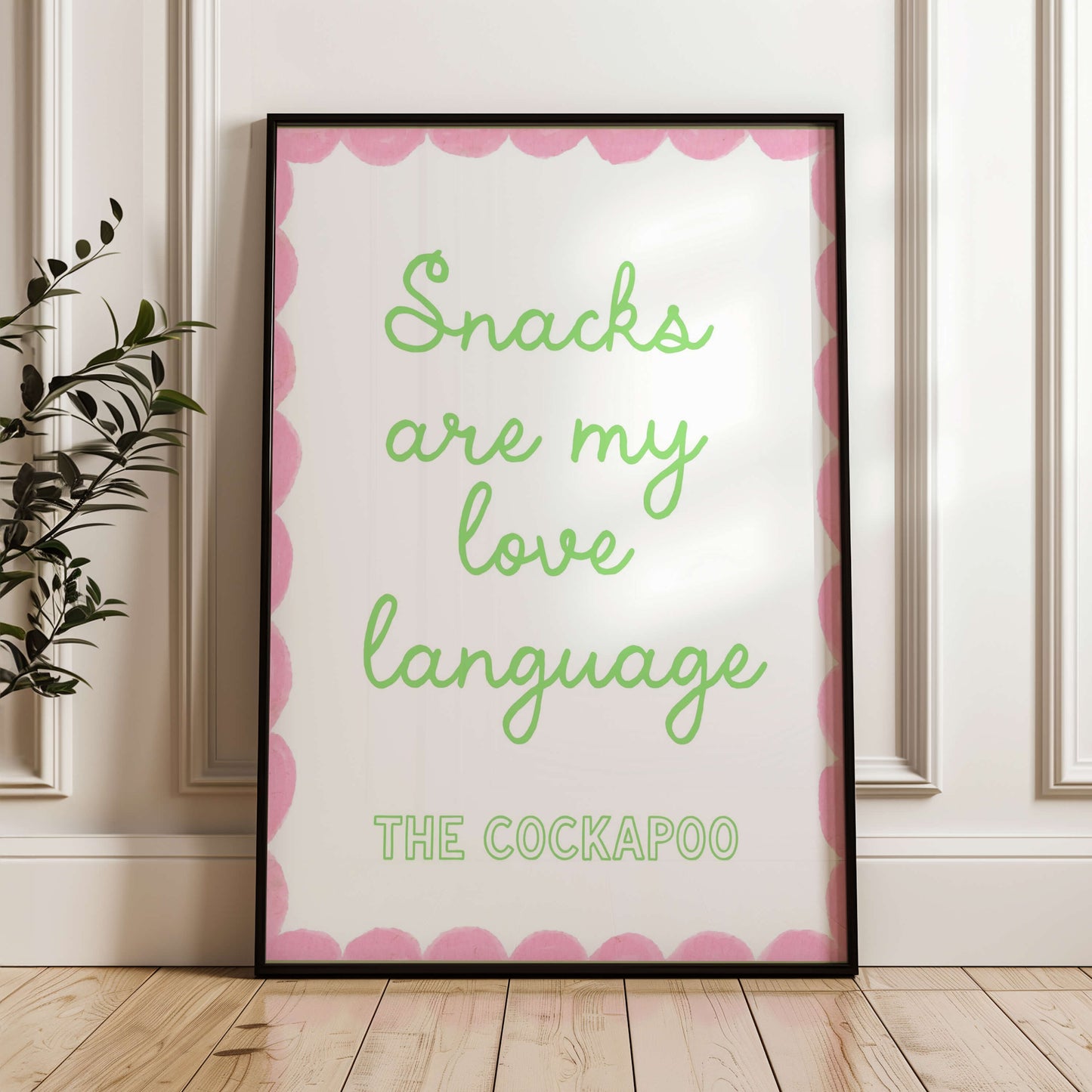 Funny Cockapoo Snack Wall Print