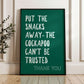 The Cockapoo Can't Be Trusted Wall Print