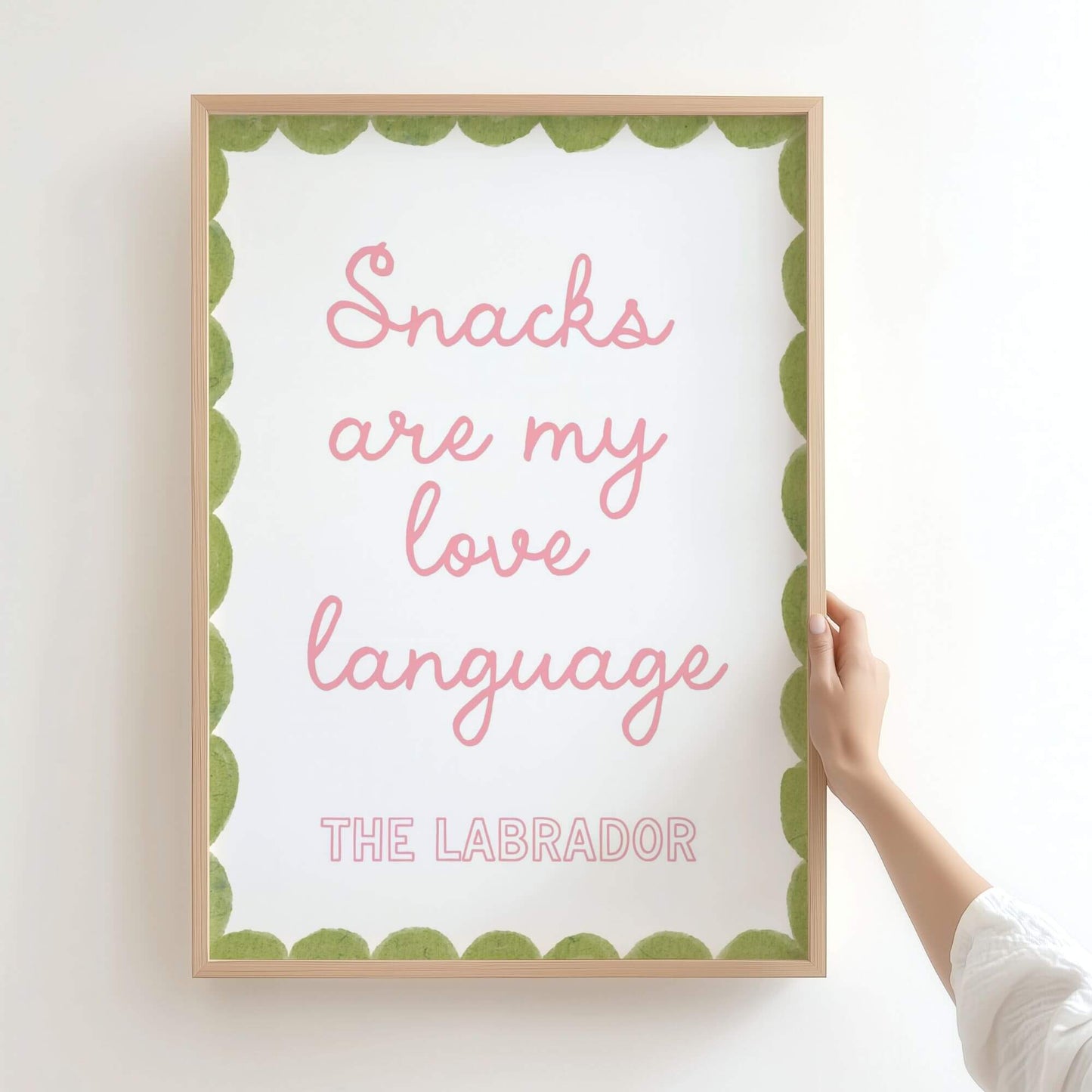 Funny Labrador Snack Wall Print