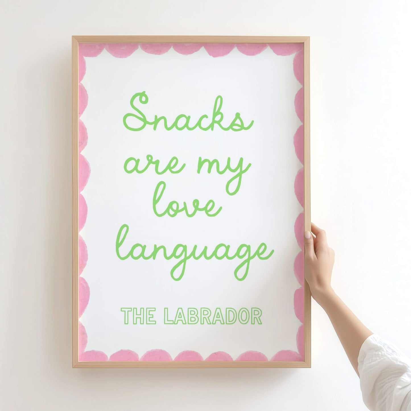 Funny Labrador Snack Wall Print