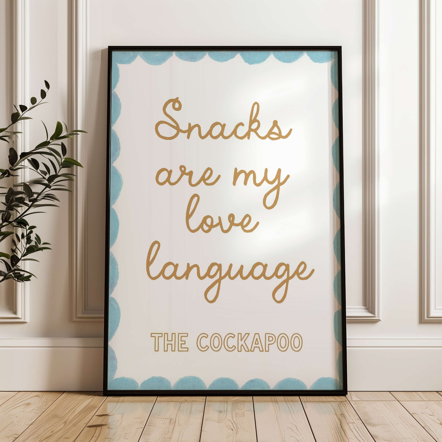 Funny Cockapoo Snack Wall Print