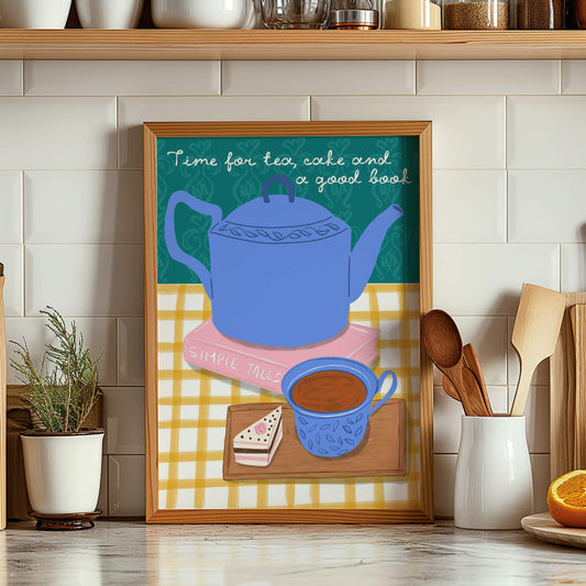 Time for Tea and Cake Print