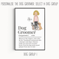 Dog Groomer Definition Print
